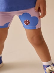 Blue Bunny Short Sleeve T-Shirt and Cycle Shorts Set (3mths-7yrs) - Size 3-6 Months (62-68cm)