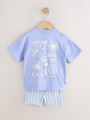 Blue Sunshine Short Sleeve T-Shirt and Cycle Shorts Set (3mths-7yrs) - Size 3-6 Months (62-68cm)