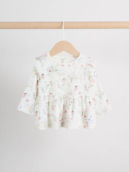 White Fairy Peplum Top and Leggings Baby Set (0mths-2yrs)