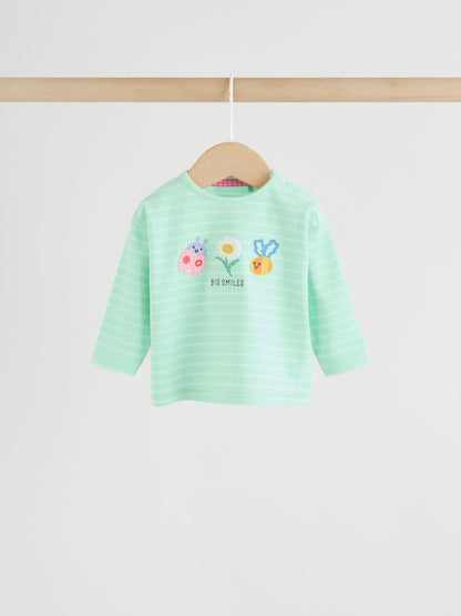 Green Long Sleeve Tops and Trousers Baby 2 Piece Set (0mths-2yrs)