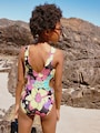 Black Tropical Cutout Swimsuit (3-16yrs) - Size 3 Years (98cm)