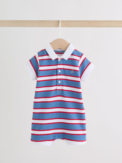Red/Blue Rugby Striped