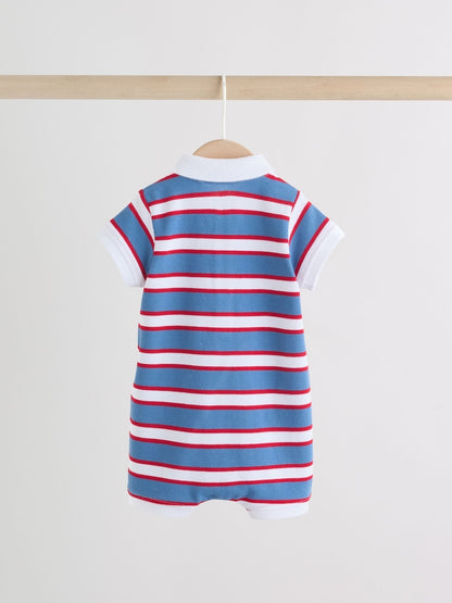 Red/Blue Rugby Striped