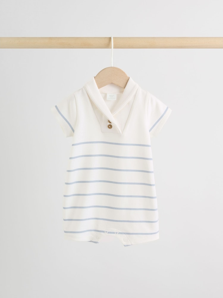 Blue and White Striped