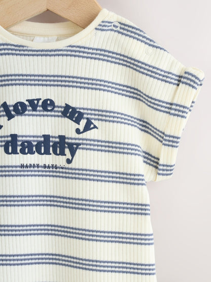 Blue Striped I love my Daddy