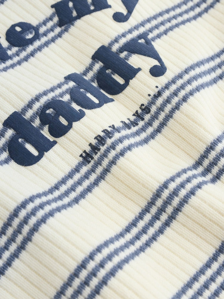 Blue Striped I love my Daddy