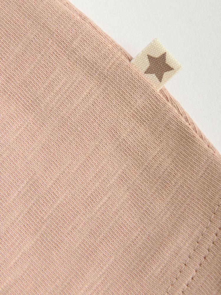 Neutral "Milk Club" Embroidered Baby Jersey Rompers 4 Pack