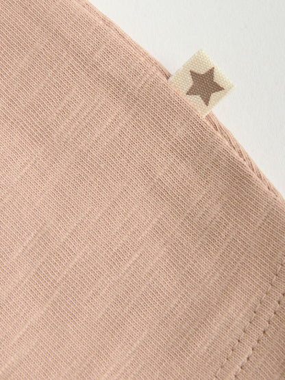 Neutral "Milk Club" Embroidered Baby Jersey Rompers 4 Pack