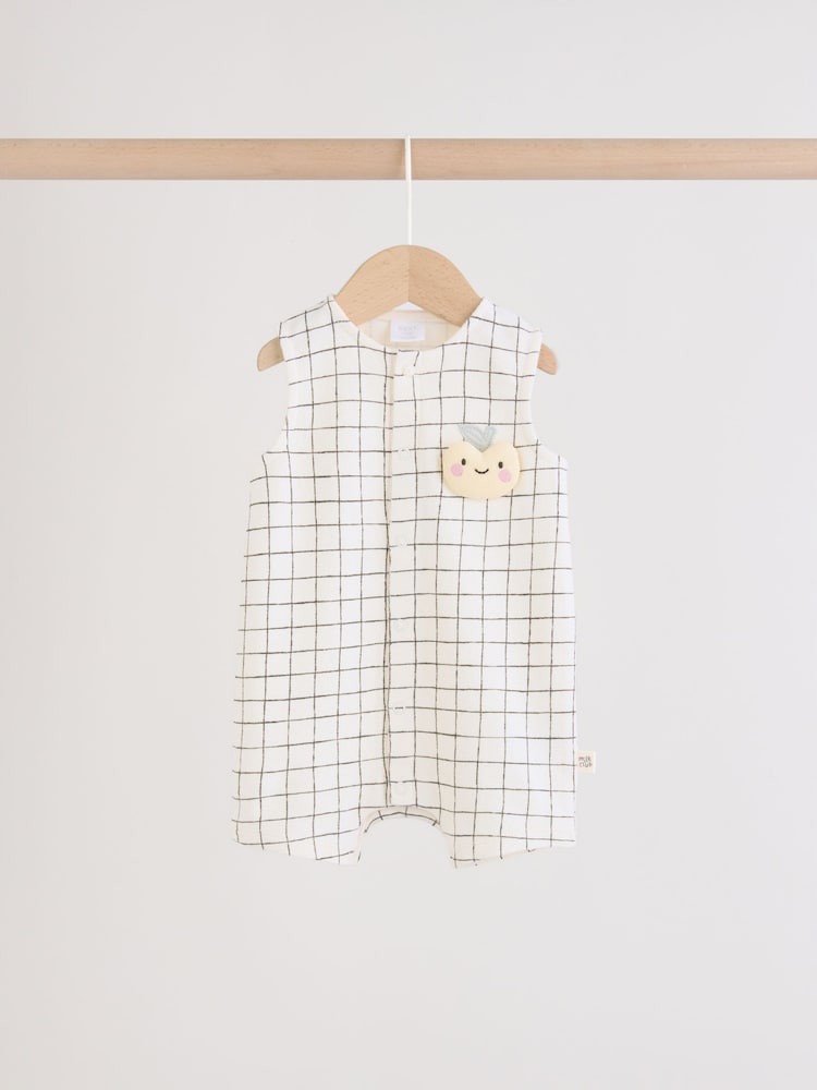 Milk Club Printed Jersey Baby Rompers 3 Pack