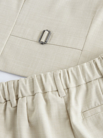 Baker by Ted Baker Waistcoat Shirt And Trousers Set