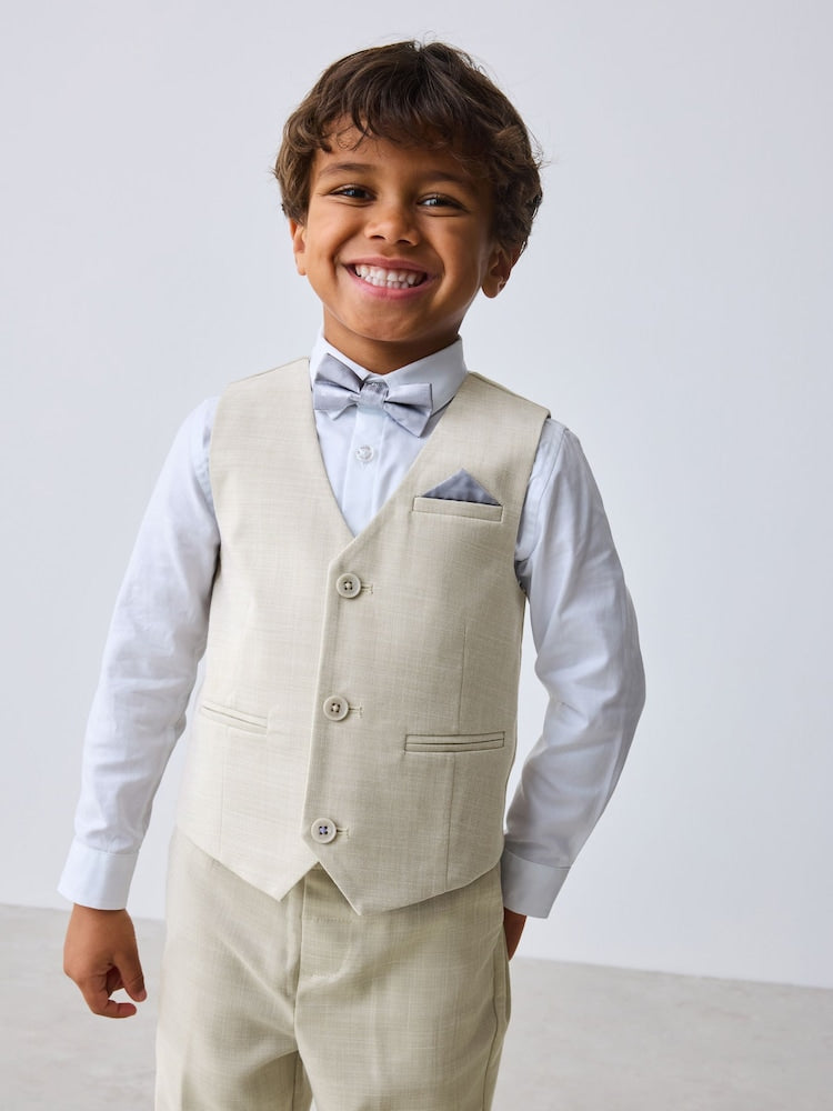 Baker by Ted Baker Waistcoat Shirt And Trousers Set