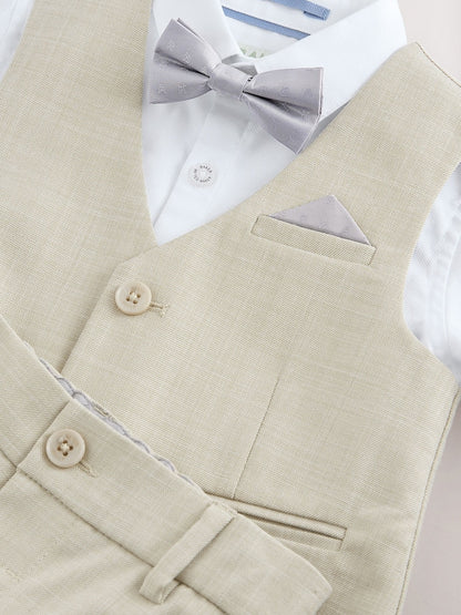 Baker by Ted Baker Waistcoat Shirt And Trousers Set