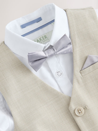 Baker by Ted Baker Waistcoat Shirt And Trousers Set