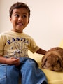 Yellow Bunny Short Sleeve Easter Graphic T-Shirt (3mths-7yrs) - Size 3-6 Months (62-68cm)