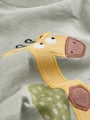 Green Giraffe Short Sleeve Appliqué T-Shirt (3mths-7yrs) - Size 3-6 Months (62-68cm)