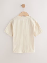 Neutral Safari Animals Short Sleeve 3D Padded T-Shirt (3mths-7yrs) - Size 3-6 Months (62-68cm)