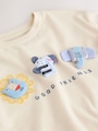 Neutral Safari Animals Short Sleeve 3D Padded T-Shirt (3mths-7yrs) - Size 3-6 Months (62-68cm)