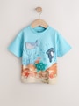 Blue Sea Animal Short Sleeve 3D Padded T-Shirt (3mths-7yrs) - Size 3-6 Months (62-68cm)