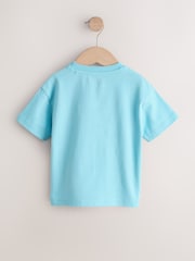 Blue Sea Animal Short Sleeve 3D Padded T-Shirt (3mths-7yrs) - Size 3-6 Months (62-68cm)