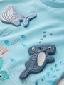 Blue Sea Animal Short Sleeve 3D Padded T-Shirt (3mths-7yrs) - Size 3-6 Months (62-68cm)