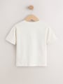 Neutral Beach Palms Short Sleeve Appliqué T-Shirt (3mths-7yrs) - Size 3-6 Months (62-68cm)