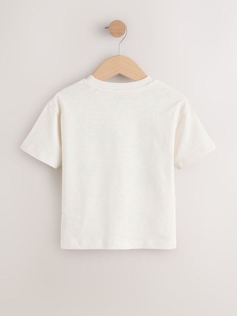 Neutral Beach Palms Short Sleeve Appliqué T-Shirt (3mths-7yrs) - Size 3-6 Months (62-68cm)