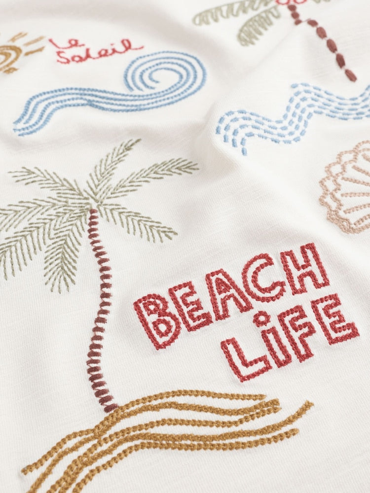 Neutral Beach Palms