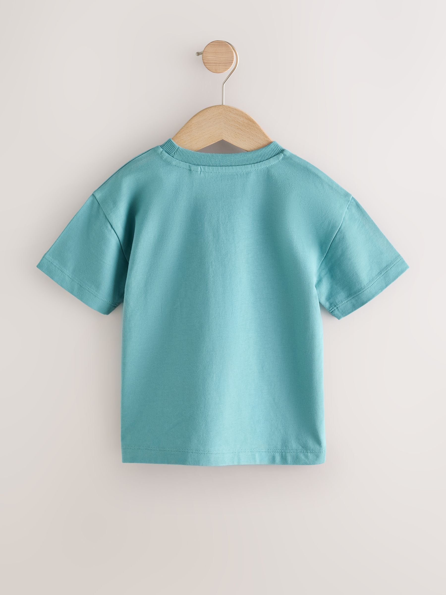 Blue Rocketship Short Sleeve Interactive T-Shirt (3mths-7yrs) - Size 3-6 Months (62-68cm)