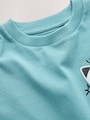 Blue Rocketship Short Sleeve Interactive T-Shirt (3mths-7yrs) - Size 3-6 Months (62-68cm)