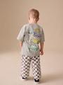 Grey Race Car Short Sleeve Back Print T-Shirt (3mths-7yrs) - Size 3-6 Months (62-68cm)