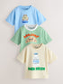 Blue Breakfast Short Sleeve Graphic T-Shirts 3 Pack (3mths-7yrs) - Size 3-6 Months (62-68cm) - Blue Breakfast