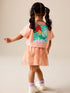 Coral Ariel Disney Top & Skirt Set (3mths-7yrs) - Coral Ariel Disney / 12-18 Months (80-86cm)