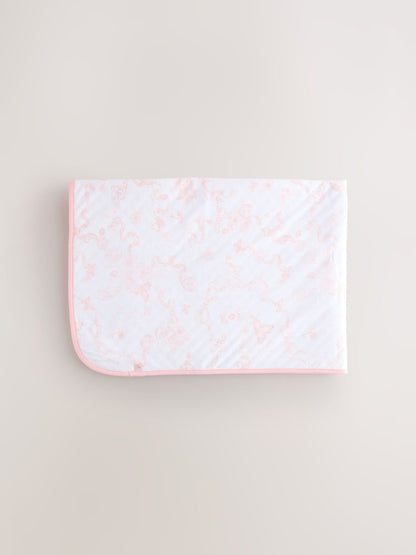 Baker by Ted Baker All-Over Floral Printed Blanket - Size One - Pink/White