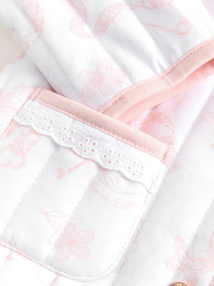 Baker by Ted Baker White Bunny Print Quilted Jacket
