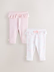 Baker by Ted Baker 2 Pack Pointelle Layette Leggings - Size Newborn