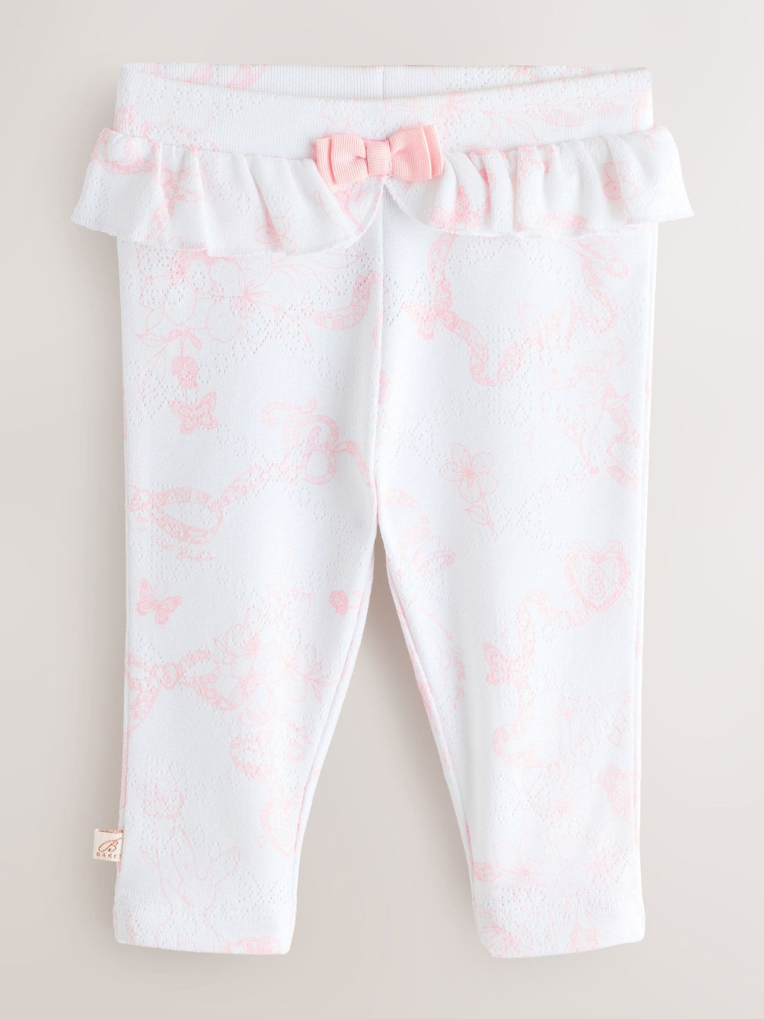 Baker by Ted Baker 2 Pack Pointelle Layette Leggings - Size Newborn