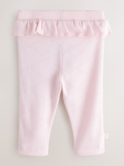 Baker by Ted Baker 2 Pack Pointelle Layette Leggings - Size Newborn