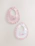 Baker by Ted Baker 2 Pack Pink Layette Bibs