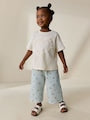Green Gingham Bee Wide Leg Trousers (3mths-7yrs) - Size 3-6 Months (62-68cm)