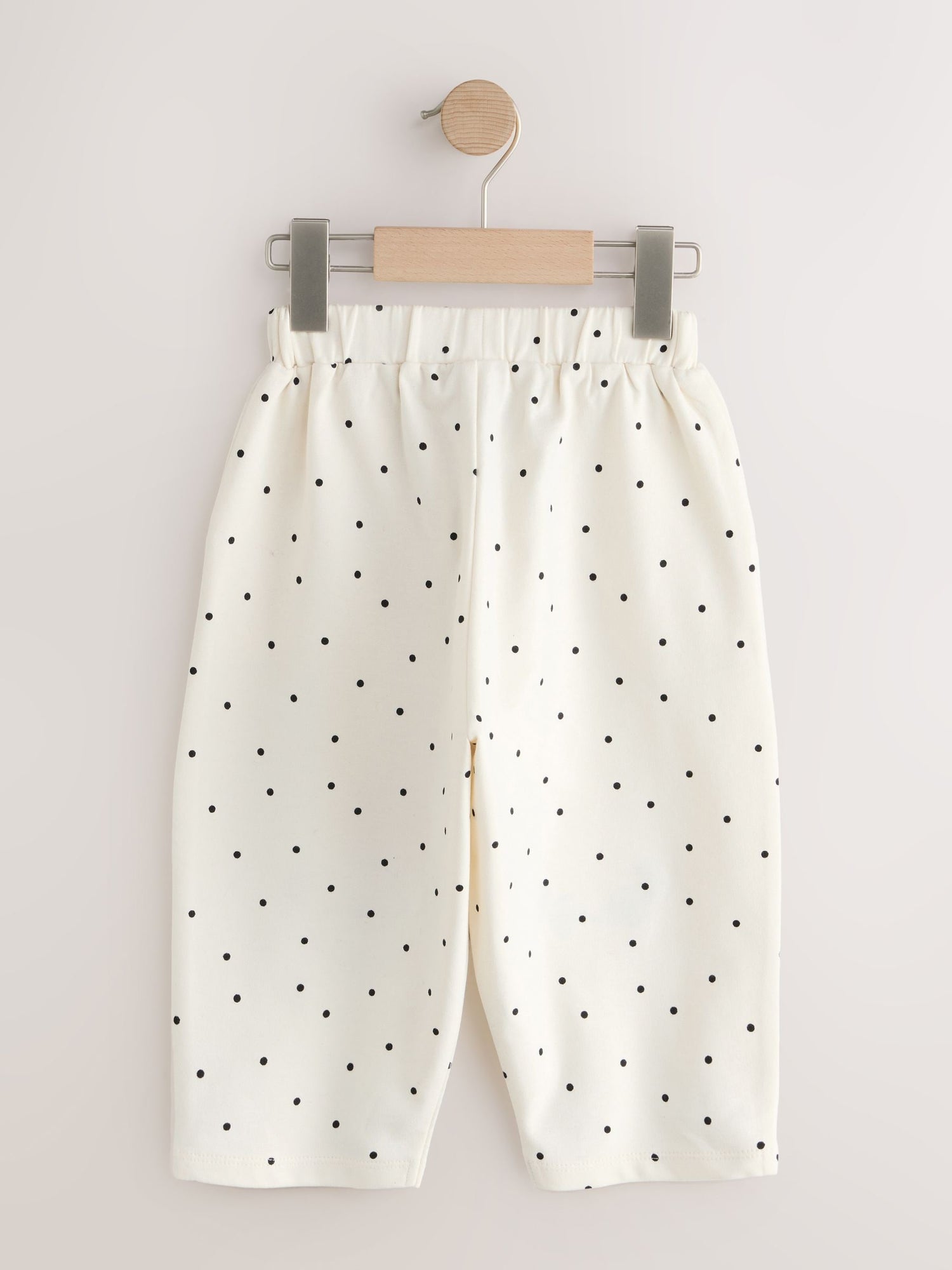 White Mono Spot Bears Embellished Barrel Trousers (3mths-7yrs) - Size 3-6 Months (62-68cm)