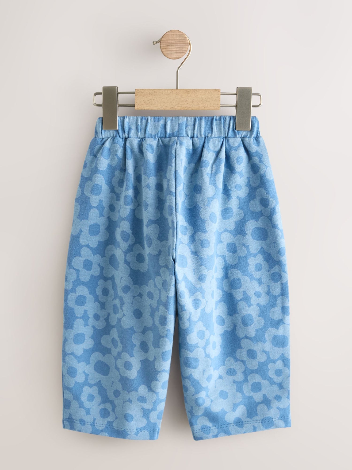 Blue Flower Embellished Barrel Trousers (3mths-7yrs) - Size 3-6 Months (62-68cm)