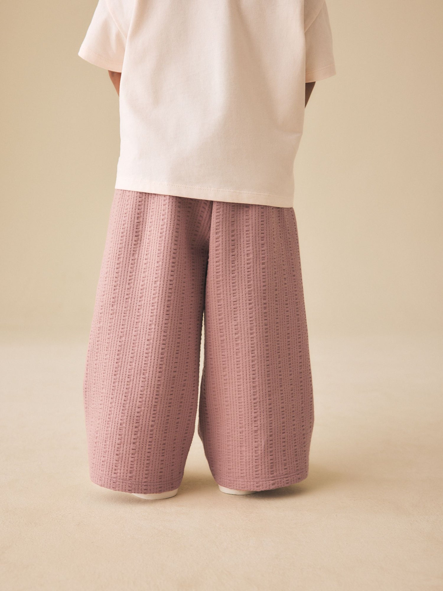 Brown Wide Leg Trousers (3mths-7yrs) - Size 3-6 Months (62-68cm)