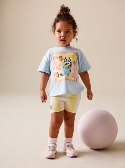 Blue Bluey Short Sleeve Top and Shorts Set (12mths-7yrs)