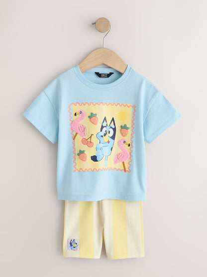 Blue Bluey Short Sleeve Top and Shorts Set (12mths-7yrs)