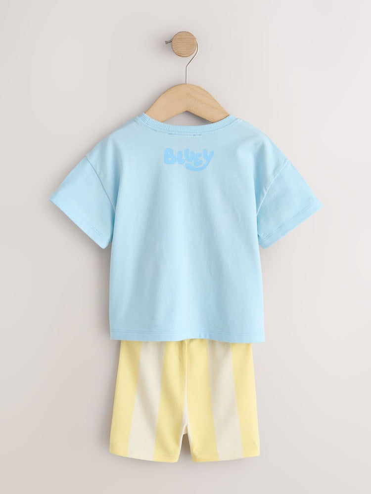 Blue Bluey Short Sleeve Top and Shorts Set (12mths-7yrs)