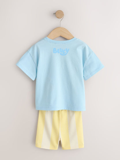 Blue Bluey Short Sleeve Top and Shorts Set (12mths-7yrs)