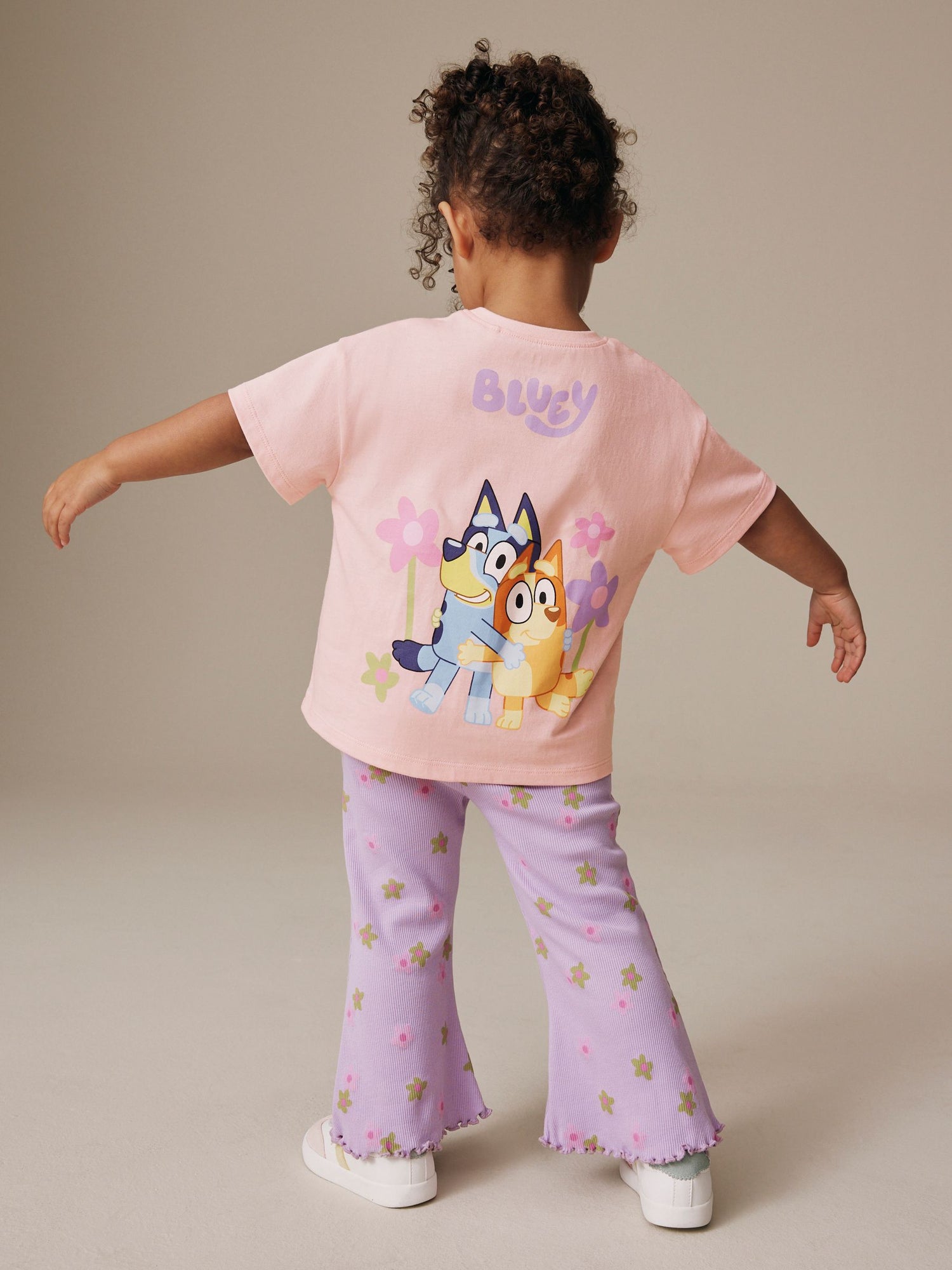 Pink Bluey Short Sleeve T-Shirt and Flare Set (3mths-7yrs) - Size 3-6 Months (62-68cm)