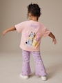 Pink Bluey Short Sleeve T-Shirt and Flare Set (3mths-7yrs) - Size 3-6 Months (62-68cm)