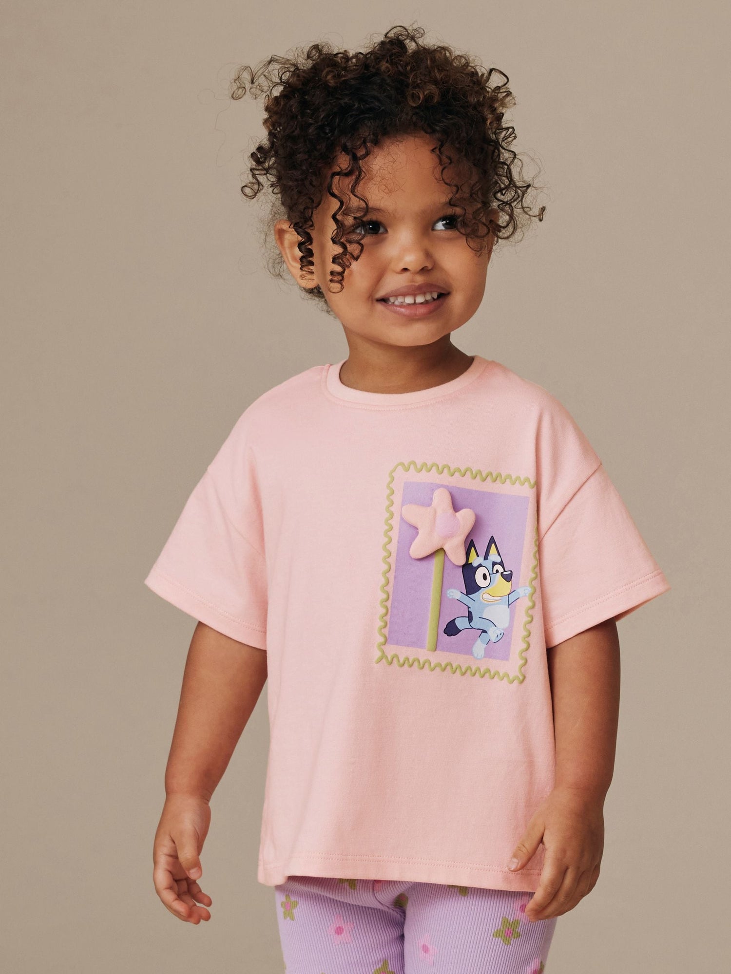 Pink Bluey Short Sleeve T-Shirt and Flare Set (3mths-7yrs) - Size 3-6 Months (62-68cm)