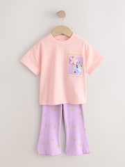 Pink Bluey Short Sleeve T-Shirt and Flare Set (3mths-7yrs) - Size 3-6 Months (62-68cm)